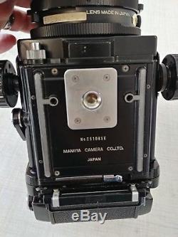 Mamiya Rb67 Pros 6x7 Medium Format Camera 127mm F/3.8 Lens, Polaroid Back & Case