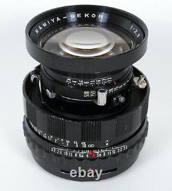 Mamiya Universal Outfit Black 100mm f2.8 & 50mm f6.3 Mag Finder & 2 Backs Plus