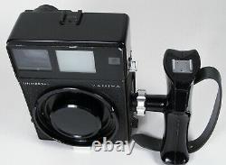Mamiya Universal Outfit Black 100mm f2.8 & 50mm f6.3 Mag Finder & 2 Backs Plus