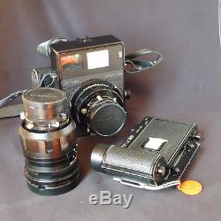 Mamiya Universal Polaroid Medium Format Camera, Roll Film Back, 2 Lenses, Nice