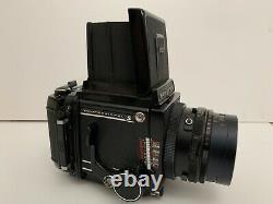Mamiya rb67 pro s with sekor c 90mm f 3.8 with 6x7 and 6x4.5 film backs