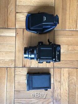 Mamiya rz67 pro ii kit with 127mm lens, Polaroid back, and prism finder