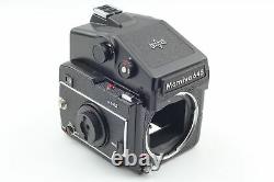 Mint Mamiya M645 Body + AE Finder + 120 Film Back with Winder Grip From JAPAN