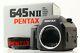 Mint In Box Pentax 645n Ii Nii Film Camera Body With 120 Film Back Holders Japan