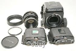 NEAR MINTMamiya RB67 Pro + SEKOR 127mm F3.8 Lens + 120 220 Film Back + Hood