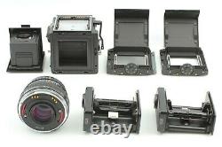 NEAR MINT+3 Zenza Bronica SQ-A + PS 80mm f/2.8 + 120 Fillm Back x2 from Japan