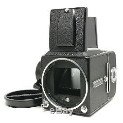 NEAR MINT Hasselblad 500 CM C/M Black with A12 II 120 Film Back From Japan 317