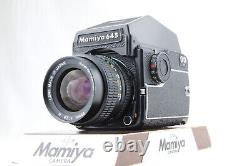 NEAR MINT MAMIYA M645 1000S AE Finder 120 Film Back + Sekor C 55mm f/2.8 N