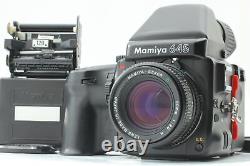 NEAR MINT Mamiya 645 Pro AE Finder + sekor c 80mm f2.8 n + film back x2 JAPAN