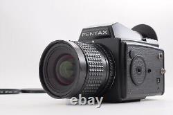NEAR MINT Pentax 645 + SMC A 45mm f/2.8 + 120 Film Back with Lens Cap From JPN