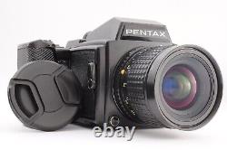 NEAR MINT Pentax 645 + SMC A 45mm f/2.8 Lens + 120 Film Back with Cap From JPN