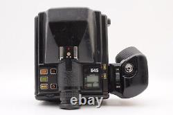NEAR MINT Pentax 645 + SMC A 45mm f/2.8 Lens + 120 Film Back with Cap From JPN