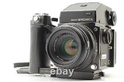 NEAR MINT? Zenza Bronica ETR AE Finder II MC 75mm f2.8 Lens 120 Film Back JAPAN