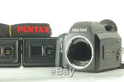 N MINTPentax 645 NII Film Camera with 3Film Backs (120x2,220x1) Strap JAPAN 1187