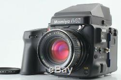 N MINT Mamiya 645 Pro AE Finder Sekor C 80mm F2.8 N 120 Back from Japan 122