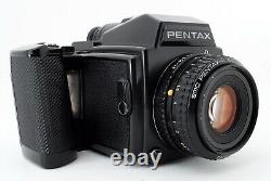 N MINT Pentax 645 Medium Format Camera with SMC-A 75mm f/2.8 120 Back Japan