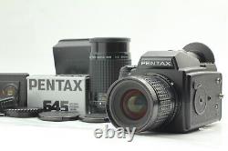 N MINT Pentax 645 Medium Format With200mm F4 45mm F2.8 120/220 Film Back #0067