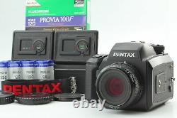 N MINT withStrap Pentax 645 N + SMC A 75mm f2.8 Lens 120x2 & 220 Film Back JAPAN