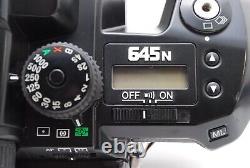 N MINT with Strap Pentax 645N Medium Format Film Camera Body 120 Film Back JAPAN