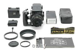 Near MINT? Zenza Bronica ETRS AE Finder II MC 75mm 2.8 120 Film Back x2 JAPAN