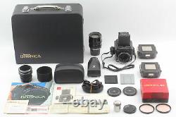Near Mint Zenza Bronica S2 Black Late Model with 75,150 Lenses, Film Back Japan