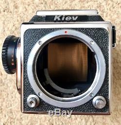 New! Kiev-88 Set VLF+2 Film Backs SLR Medium Format Camera 6x6 Tested