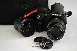 New Mamiya 645 AF Medium Format 80mm 150mm Lens Camera Bag Light Meter Film Back