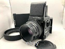 Nr MINT Bronica GS-1 + Waist Level Finder + PG 100mm F3.5 Lens 120 Back JAPAN