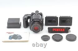 Opt. MINT Pentax 645N Medium Format Camera with FA 75mm f/2.8 Film Back x2 JAPAN
