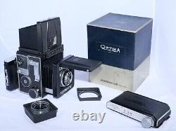 Optika II-A 6x9cm Medium Format Film Camera. (2) Lenses and (2) Backs Kit. BOXED