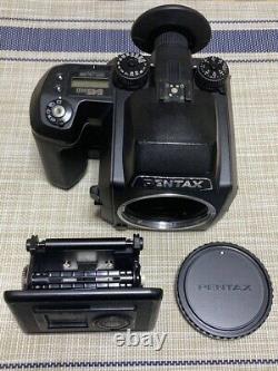 PENTAX 645N II medium format camera body with 220 film back working 594