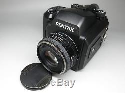 Pentax 645NII 645N II Camera with FA 75mm F/2.8 f2.8 120 Film Back from Japan #2