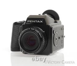 Pentax 645 6x4.5 Medium Format Camera with 75mm f2.8 Lens & 120 Back