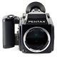 Pentax 645 Medium Format Slr Film Camera Body 1027552 + 120 Film Back Excellent