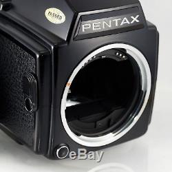 Pentax 645 Medium Format SLR Film Camera Body 1027552 + 120 Film Back Excellent
