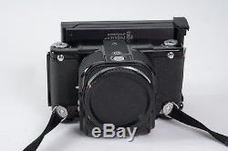 Pentax 6X7 Medium Format SLR Film Camera Body with attached NPC Polaroid back