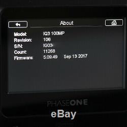 Phase One IQ3 100 Digital Back