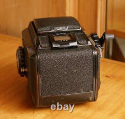 Rare all Black Zenza Bronica S2A Medium Format SLR Film Camera Body & Film Back
