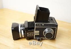 Rolleiflex SL66 with Zeiss 80mm f/2.8 and film back in good condition Rollei