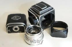 Serviced Hasselblad 500C + 80mm 2.8 and A12 back with 6 Month Warranty