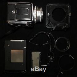 Serviced Hasselblad 500 C / 500cm + Zeiss 80mm Polaroid Back Matte Box Case