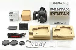 TOP MINT in BOX + NEW Lens Pentax 645N 120 Back + SMC FA 75mm f/2.8 from JAPAN