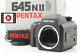 Top Mint In Box Pentax 645nii Body Medium Format With 120 Film Back From Japan