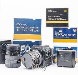 VERY FINE ZENZA BRONICA SQ-A Zenzanon PS from Japan, 2 Lenses, 2 backs, boxes