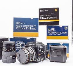 VERY FINE ZENZA BRONICA SQ-A Zenzanon PS from Japan, 2 Lenses, 2 backs, boxes