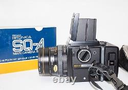 VERY FINE ZENZA BRONICA SQ-A Zenzanon PS from Japan, 2 Lenses, 2 backs, boxes