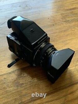 Zenza Bronica ETRS 75mm Lens f2.8 with 120 Film Back, Film Advance Handle + Extras