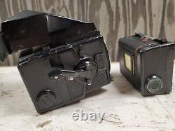 Zenza Bronica ETRSi Film Camera 120 220 Back Shutter Parts or Repair Untested