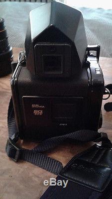 Zenza Bronica SQ-A outfit Body, 3 lenses, 2 hoods, 1 back, viewer and maunal