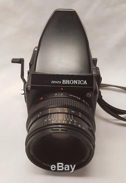 Zenza Bronica SQ-B 6X6 Medium Format Body, Back, Range Finder, and Lens Bundle